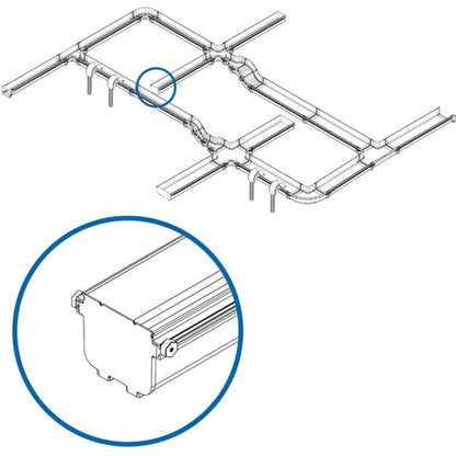 Tapa de extremo sin herramientas de Tripp Lite by Eaton para sistema de enrutamiento de fibra