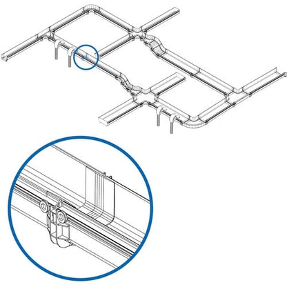 Acoplador sin herramientas Tripp Lite de Eaton para sistema de enrutamiento de fibra