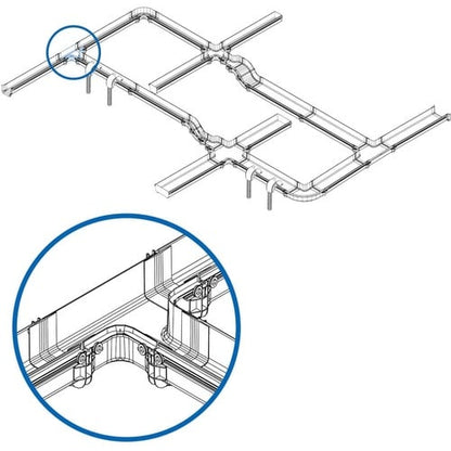 Tripp Lite by Eaton - Cable horizontal sin herramientas de 90 grados
