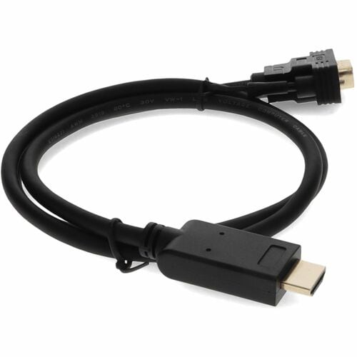 AddOn 6ft HDMI 1.3 Male to VGA Male Black Cable For Resolution Up to 1920x1200 (WUXGA)