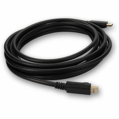 AddOn 15ft DisplayPort Male 1.4 to DisplayPort 1.4 Male Black Adapter Cable