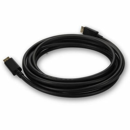 AddOn 15ft DisplayPort Male 1.4 to DisplayPort 1.4 Male Black Adapter Cable