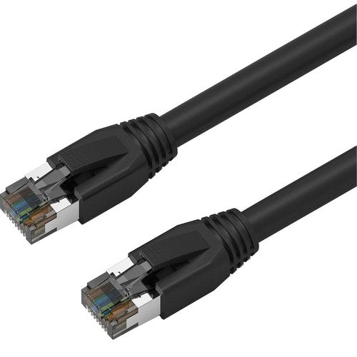 Câble de raccordement blindé Axiom Memory Axiom 5 pieds CAT8 2 000 MHz S/FTP avec gaine anti-accroc (noir)