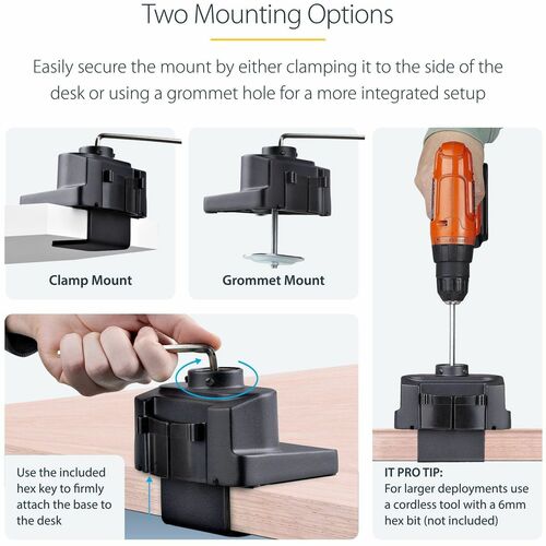 StarTech.com Desk Mount Monitor Arm with 2x USB 3.