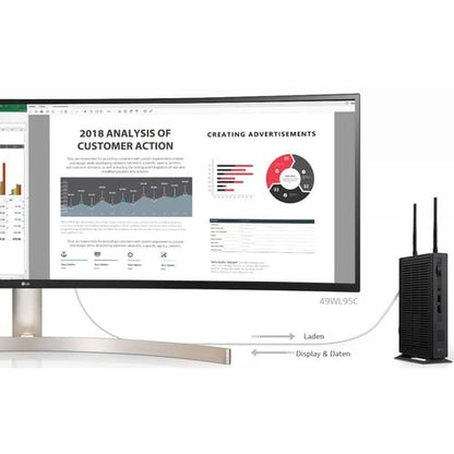 LG CL600W Thin Client Celeron J4105 Quad-core (4 Core) 1.50 GHz - 8 GB RAM DDR4 SDRAM