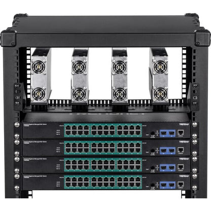 TRENDnet TI-R4U, châssis vertical d'alimentation industrielle à montage en rack 19" pour TI-