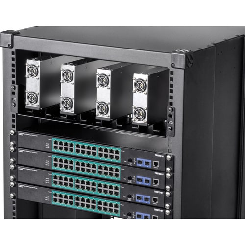TRENDnet TI-R4U, châssis vertical d'alimentation industrielle à montage en rack 19" pour TI-