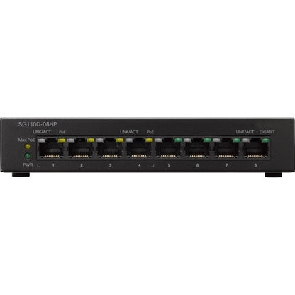 SG110D-08HP CONMUTADOR DE ESCRITORIO GIGABIT POE DE 8 PUERTOS REMANUFACTURADO