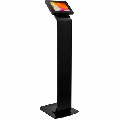 Quiosco de suelo pequeño con cerradura CTA Digital Premium (negro) - Pantalla de hasta 8" S