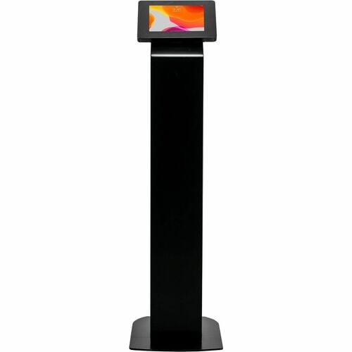 Quiosco de suelo pequeño con cerradura CTA Digital Premium (negro) - Pantalla de hasta 8" S