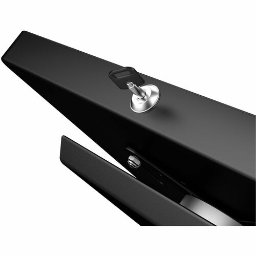 Quiosco de suelo pequeño con cerradura CTA Digital Premium (negro) - Pantalla de hasta 8" S