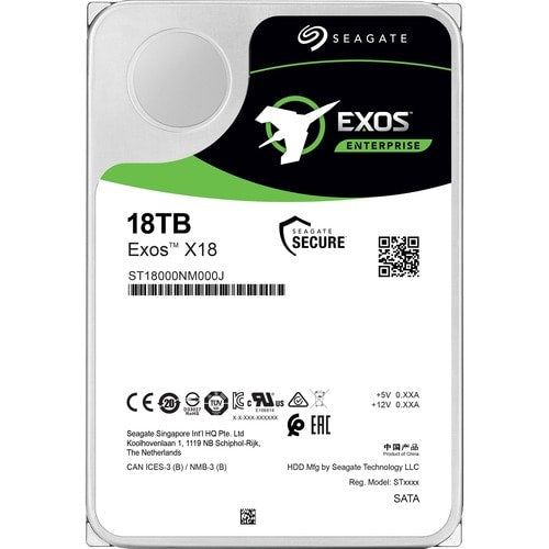 Seagate Exos X18 ST18000NM000J 18 TB Hard Drive - Internal - SATA (SAT