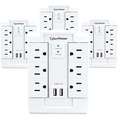 Cyber Power CyberPower MP1028WW 6-Outlet Surge Suppressor/Protector -