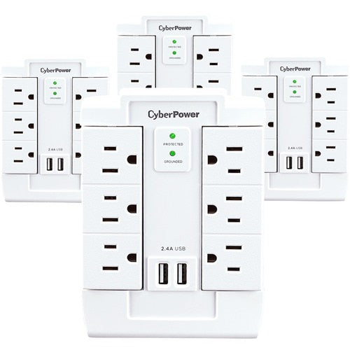 Cyber Power CyberPower MP1028WW 6-Outlet Surge Suppressor/Protector -