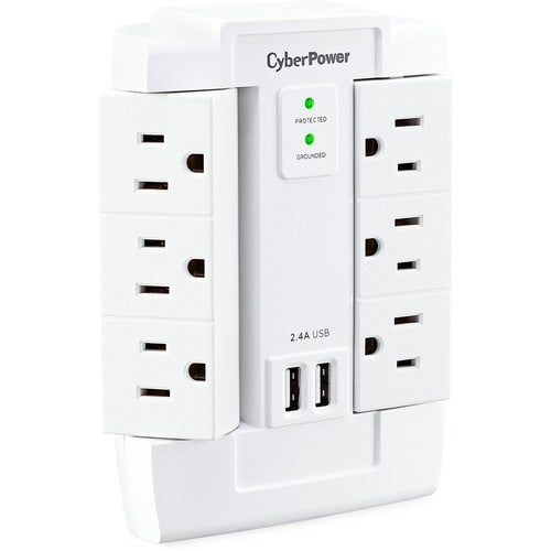 Cyber Power CyberPower MP1028WW 6-Outlet Surge Suppressor/Protector -
