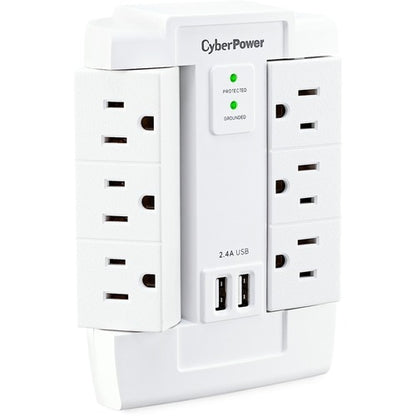 Cyber Power CyberPower MP1028WW 6-Outlet Surge Suppressor/Protector -