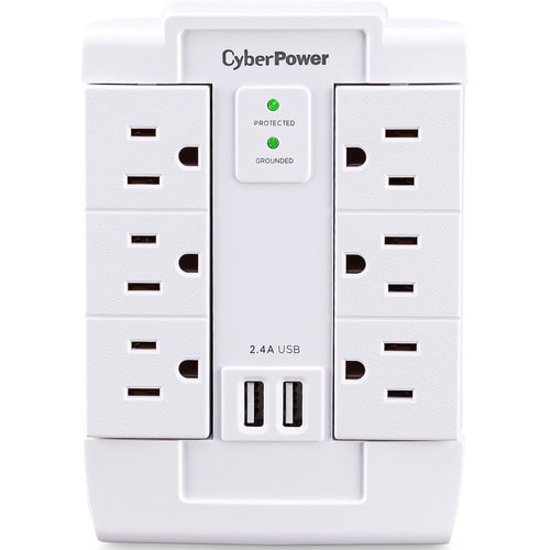 Cyber Power CyberPower MP1028WW 6-Outlet Surge Suppressor/Protector -