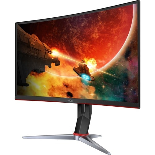 AOC C32G2 32\" Class Full HD Curved Screen Gaming LCD Monitor - 16:9 - Black