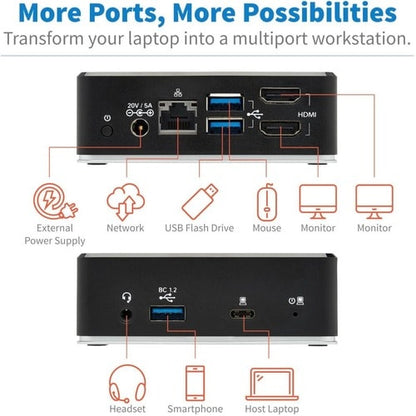 Tripp Lite by Eaton U442-DOCK20-B Docking Station