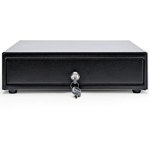 Cajón de efectivo Star Micronics CD4-1616 Choice, negro, 16 de ancho x 16 de profundidad, 5 billetes y 8 monedas - Impreso