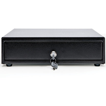 Cajón de efectivo Star Micronics CD4-1616 Choice, negro, 16 de ancho x 16 de profundidad, 5 billetes y 8 monedas - Impreso