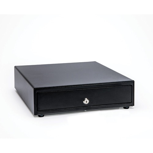 Cajón de efectivo Star Micronics CD4-1616 Choice, negro, 16 de ancho x 16 de profundidad, 5 billetes y 8 monedas - Impreso