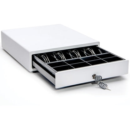 Star Micronics CD4-1416 Choice Cash Drawer, White, 14Wx16D, 4Bill-5Coin - Printe