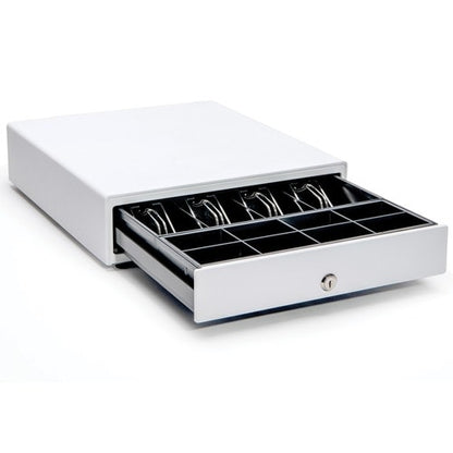Star Micronics CD4-1416 Choice Cash Drawer, White, 14Wx16D, 4Bill-8Coin - Printe