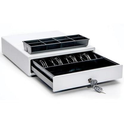 Star Micronics CD4-1616 Choice Cash Drawer, White, 16Wx16D, 5Bill-5Coin - Printe