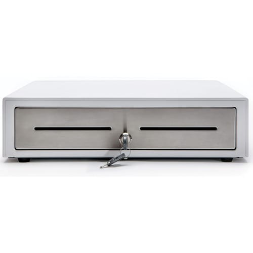 Star Micronics CD4-1416 Choice Cash Drawer, White, 14Wx16D, Stainless Steel Draw