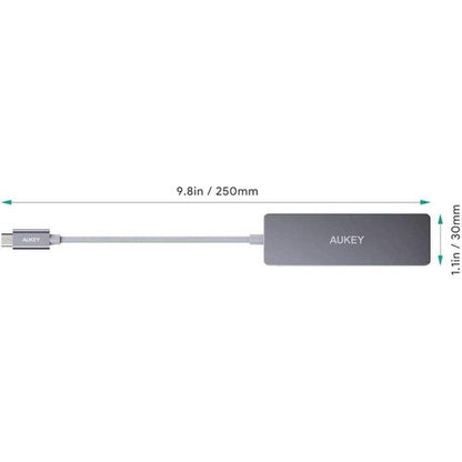 AUKEY 5 Port USB C Hub (Space Grey)
