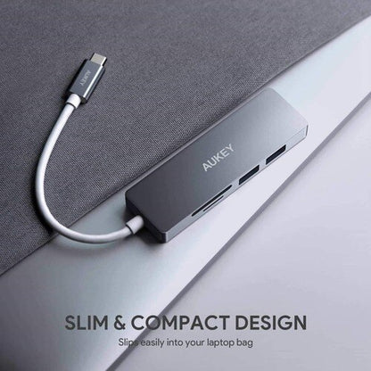 AUKEY 5 Port USB C Hub (Space Grey)