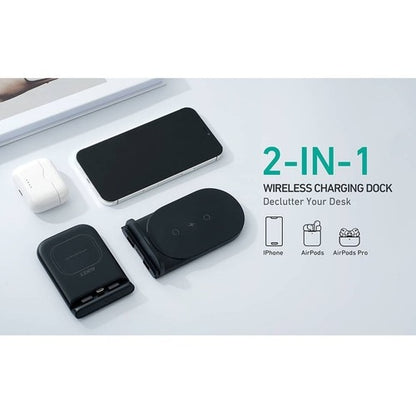 Base de carga inalámbrica 2 en 1 AUKEY Aircore