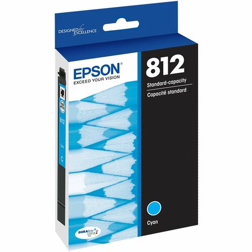 Cartouche d'encre cyan T812 STD CAP avec capteur SENSORMATIC