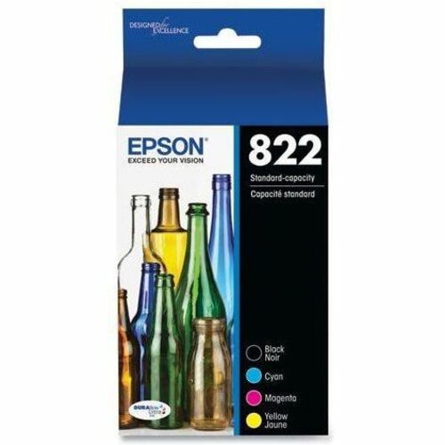 Cartouche d'encre CMJN combinée T822 STD CAP avec capteur SENSORMATIC