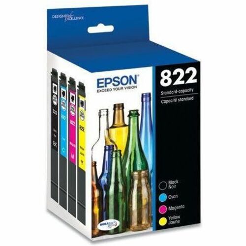 Cartouche d'encre CMJN combinée T822 STD CAP avec capteur SENSORMATIC