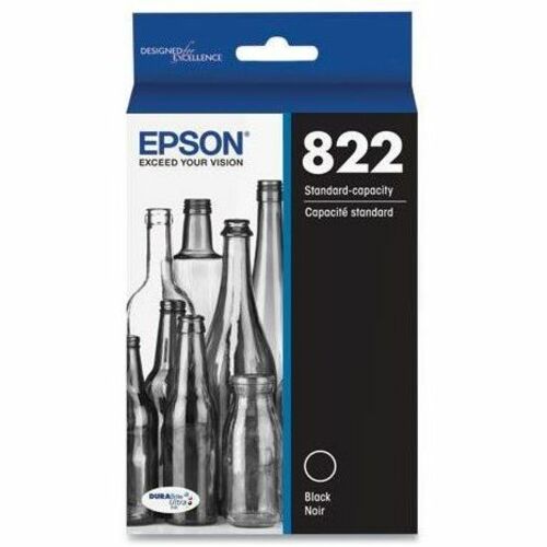 Cartucho de tinta de inyección de tinta Epson T822 original de rendimiento estándar - Negro