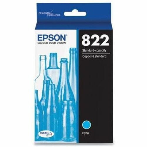 Cartouche d'encre cyan T822 STD CAP avec capteur SENSORMATIC