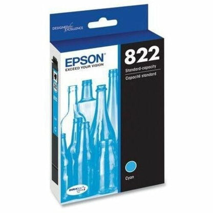 Cartouche d'encre cyan T822 STD CAP avec capteur SENSORMATIC