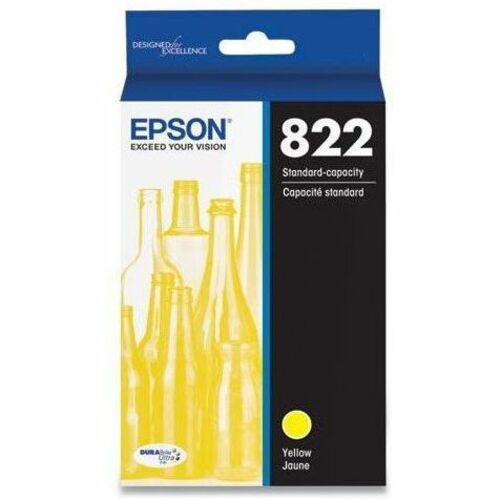 T822 CARTUCHO DE TINTA AMARILLO CON TAPA ESTÁNDAR CON SENSORMATIC