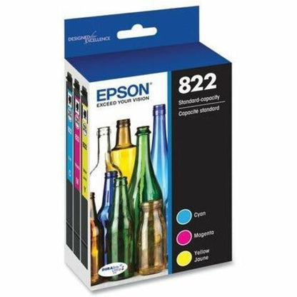 Cartouche d'encre T822 STD CAP COULEUR COMBO CMJ PK AVEC SENSORMATIC