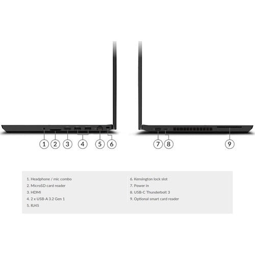 Ordinateur portable Lenovo ThinkPad T15p Gen 1 20TN0008US 15,6 pouces à écran tactile - Full HD