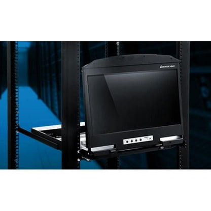Écran LCD large 18,5 pouces, 8 points KVM TAA