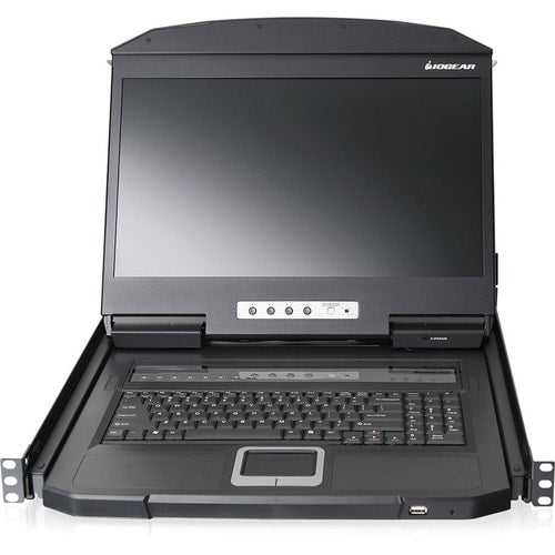 Écran LCD large 18,5 pouces, 8 points KVM TAA
