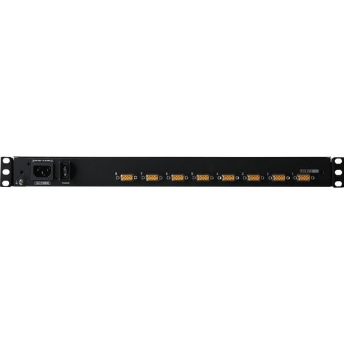 Écran LCD large 18,5 pouces, 8 points KVM TAA