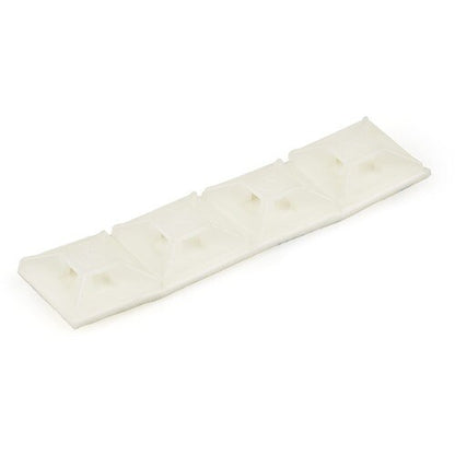 StarTech.com Lot de 100 supports de serre-câbles avec ruban adhésif pour câbles de 3,2 mm de large