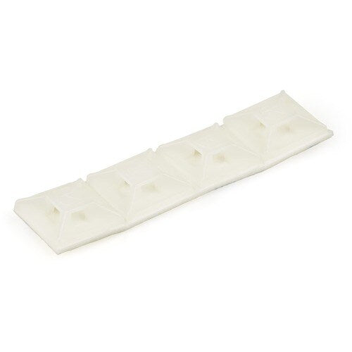StarTech.com Lot de 100 supports de serre-câbles avec ruban adhésif pour câbles de 3,2 mm de large