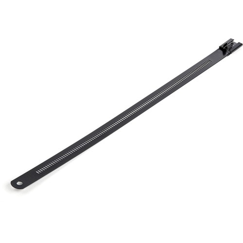StarTech.com 9"(22cm) Metal Cable Ties, 2-1/4"(55mm) Bundle Dia. 100lb(45kg) Ten