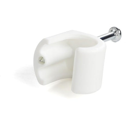 StarTech.com 100 Pk XL Cable Clips w/ Nail - Reusable Nail-in Clamps - Cord Moun