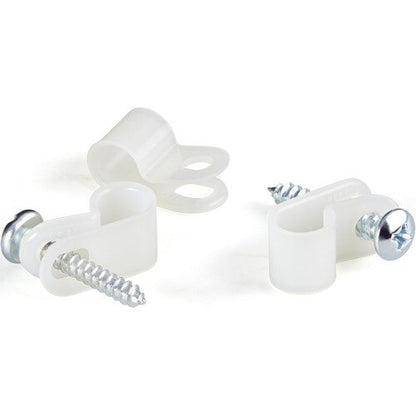 StarTech.com Lot de 100 serre-câbles à visser - Fixation/support de câble - Type R S